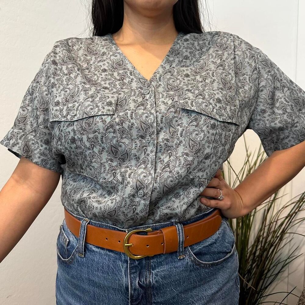 Vintage Paisley Blouse
